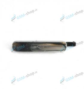 Krytka USB Samsung Galaxy S5 G900F strieborná OEM