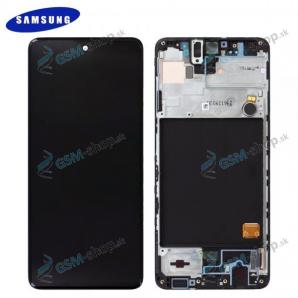 LCD displej Samsung Galaxy A51 (A515F) a dotyk čierny s krytom Originál