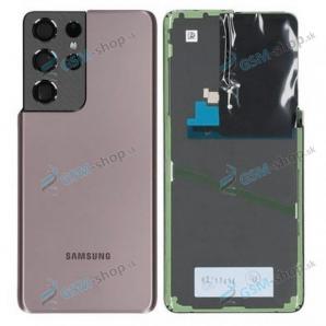 Kryt Samsung Galaxy S21 Ultra 5G (G998) batérie hnedý Originál