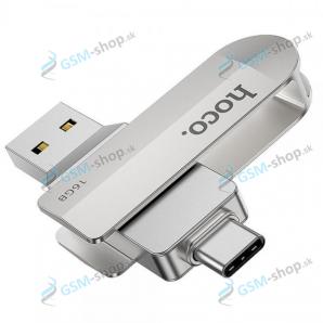 USB FLASH DISK HOCO UD10 USB 3.0 a USB-C 16GB strieborný