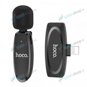 Bezdrôtový klopový mikrofón pre iPhone HOCO L15 LIGHTNING čierny