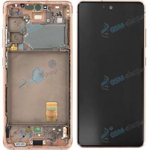 LCD displej Samsung Galaxy S20 FE (G780F) a dotyk s krytom oranovm Originl