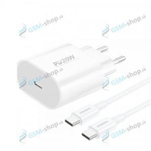 Nabjaka FONENG EU39 QC 3.0 PD 20W s kblom USB-C 3A biela