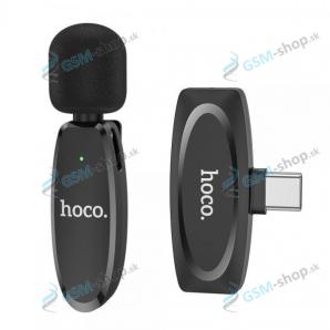 Bezdrôtový klopový mikrofón HOCO L15 USB-C čierny