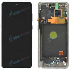 LCD Samsung Galaxy Note 10 Lite (N770) a dotyk s krytom strieborným Originál