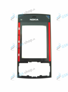 Kryt Nokia X3-00 predn iernoerven Originl