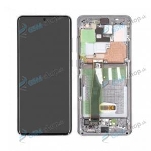 LCD displej Samsung Galaxy S20 Ultra (G987, G988) a dotyk s krytom bielym Originl