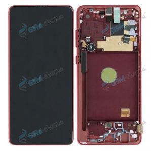 LCD Samsung Galaxy Note 10 Lite (N770) a dotyk s krytom červeným Originál