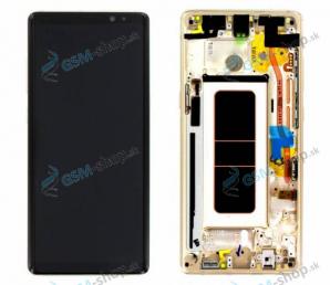 LCD displej Samsung Galaxy Note 8 (N950) a dotyk s krytom zlatým Originál