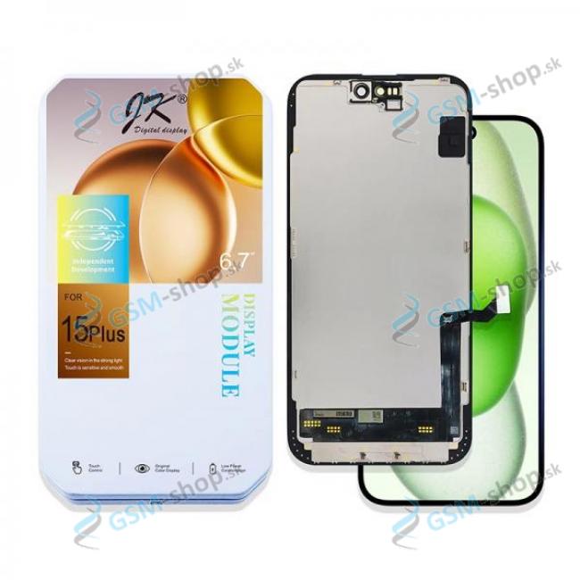 LCD displej iPhone 15 Plus a dotyk ierny InCell JK