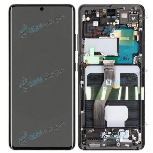 LCD displej Samsung Galaxy S21 Ultra 5G (G998) a dotyk s krytom iernym Originl