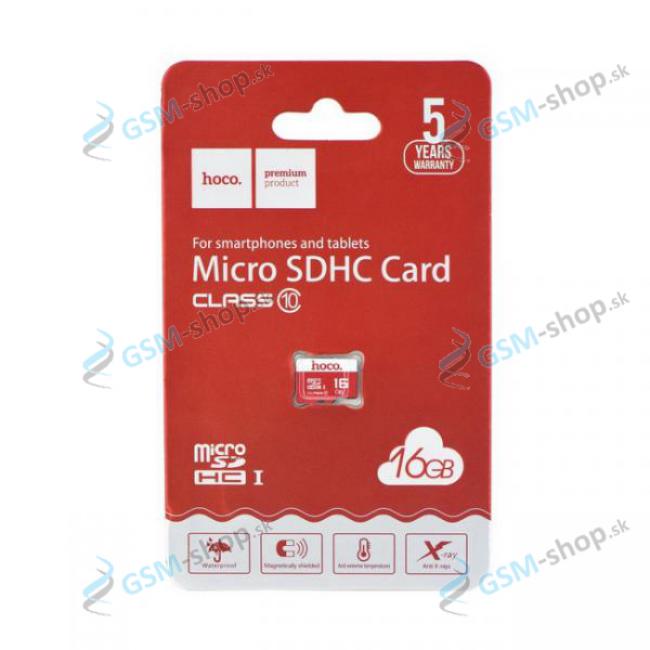 Pamäťová karta HOCO MicroSDHC 16 GB trieda 10