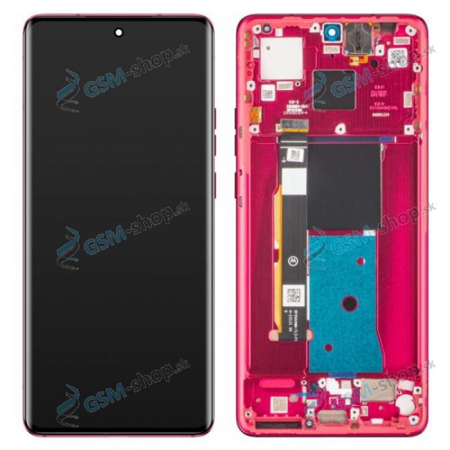 LCD displej Motorola Edge 40 (XT2303) a dotyk s krytom ervenm Originl