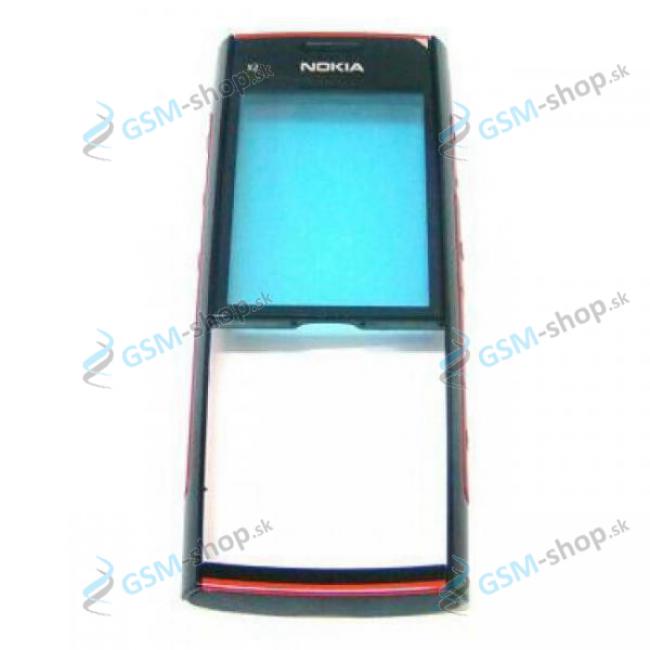 Kryt Nokia X2-00 predn ierno erven Originl