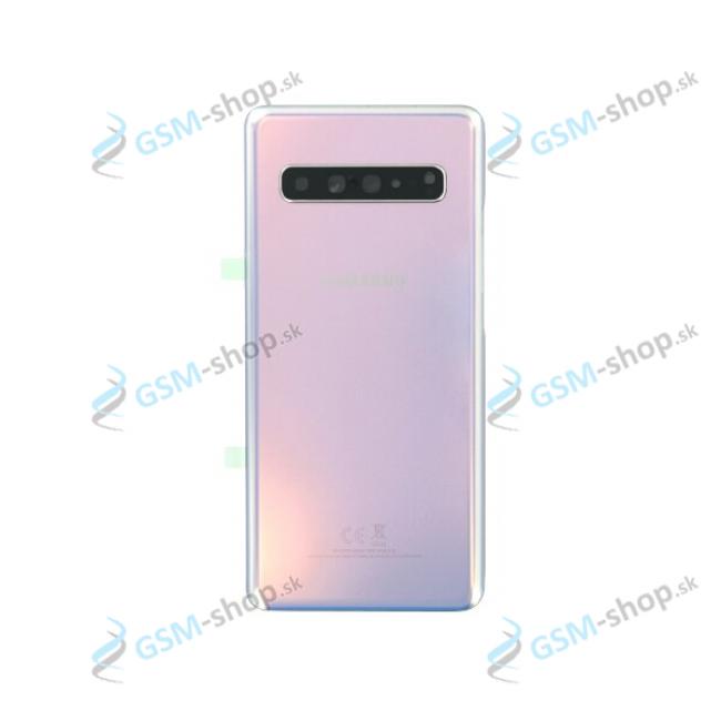 Kryt Samsung Galaxy S10 5G (G977) batrie strieborn Originl