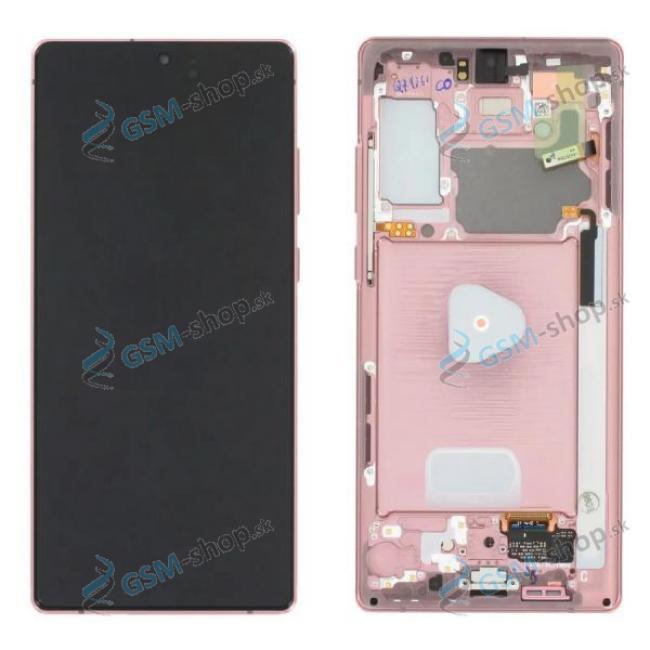 LCD displej Samsung Galaxy Note 20 (N980) a dotyk s krytom bronzovm Originl
