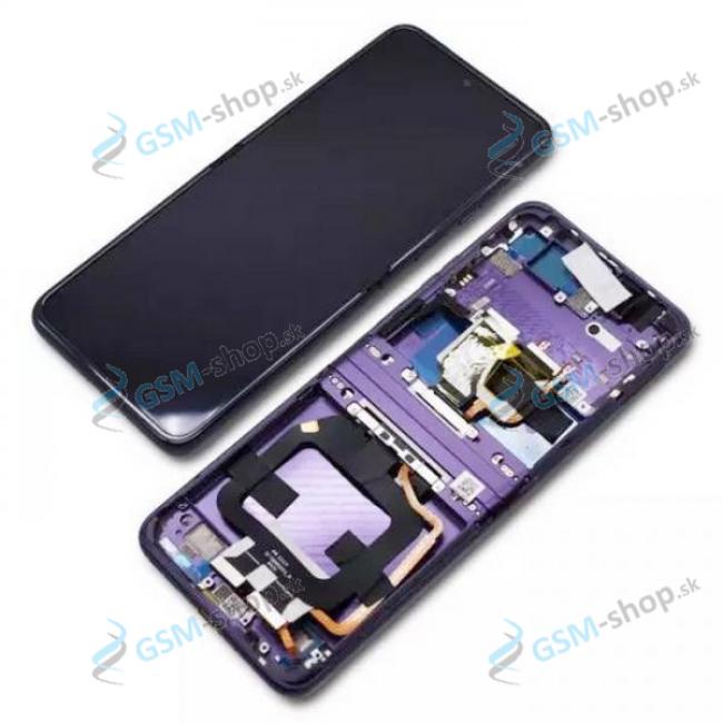 LCD displej Motorola Razr 40 (XT2323) a dotyk s rmom fialovm Originl