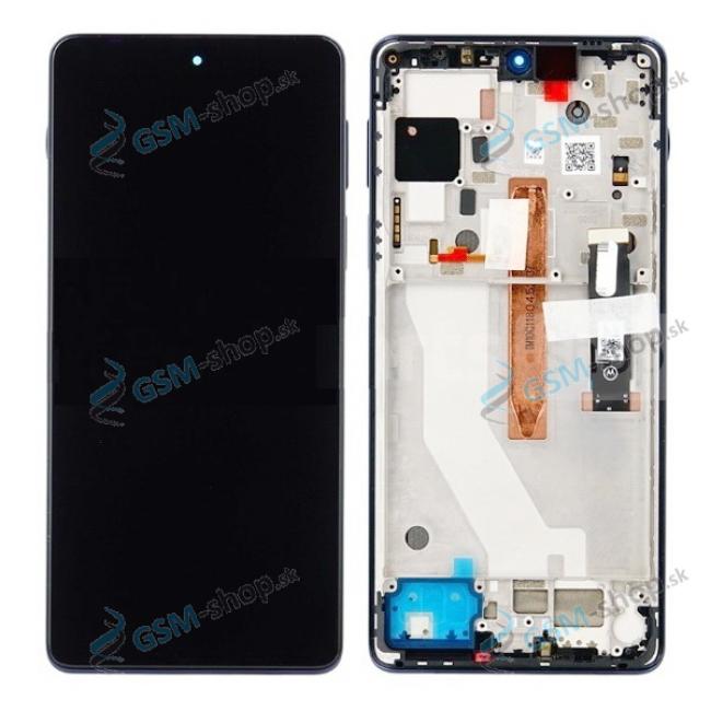 LCD displej Motorola Edge 20 Pro (XT2153) a dotyk s krytom Midnight Blue Originl