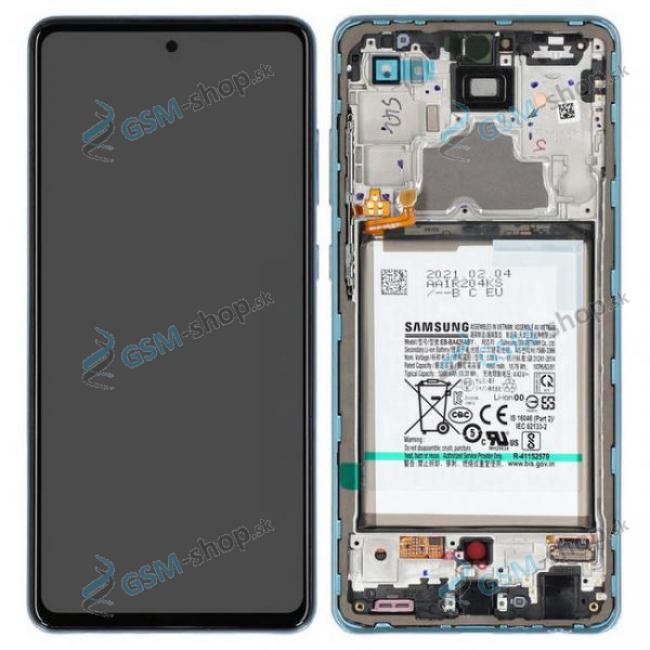 LCD Samsung Galaxy A72 (A725) a dotyk s krytom modrm a batria Originl