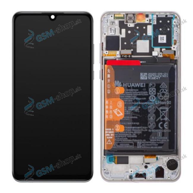 LCD Huawei P30 Lite (MAR-LX1A) a dotyk s krytom bielym Originl