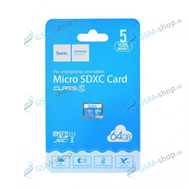 Pamov karta HOCO MicroSDXC 64 GB trieda 10