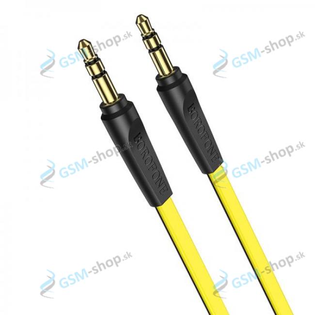 Kábel BOROFONE BL6 AUX Jack 3,5 mm - Jack 3,5 mm žltý 2 metre