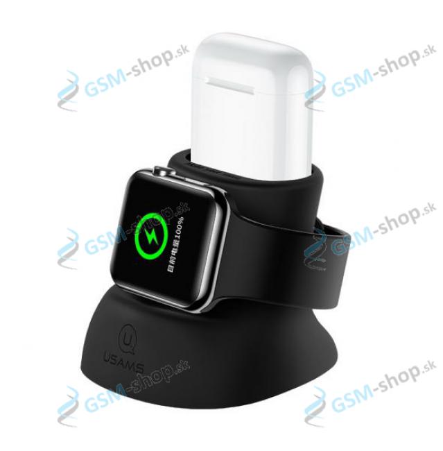 Driak na nabjanie USAMS ZJ051 pre Apple Watch, Airpods ierny