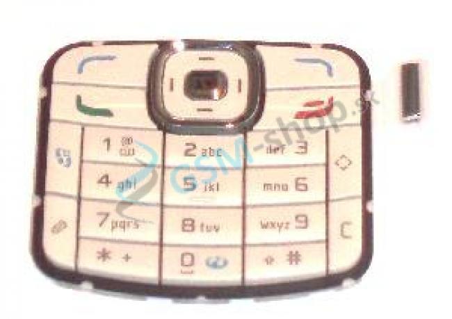 Klvesnica Nokia N70 smotanov Originl