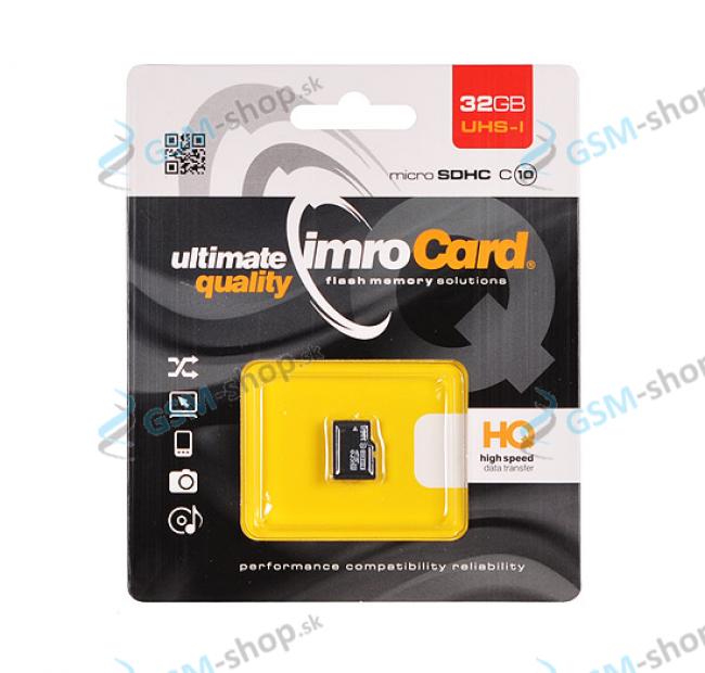 Pamov karta IMRO MicroSD 32 GB SDHC, trieda 10