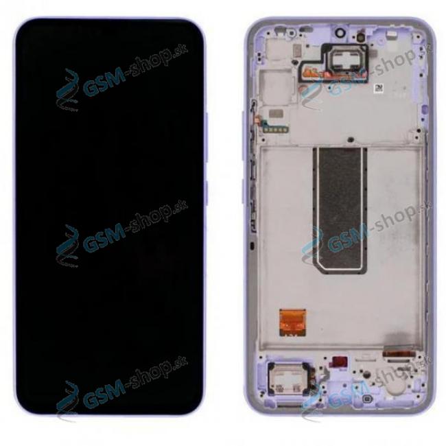 LCD displej Samsung Galaxy A34 5G (A346) a dotyk s krytom fialovm Originl