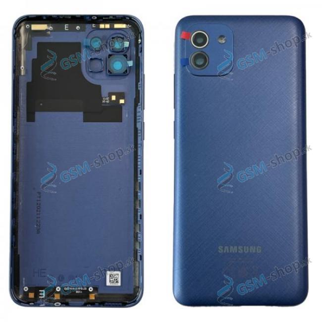 Kryt Samsung Galaxy A03 (A035G) batrie modr Originl
