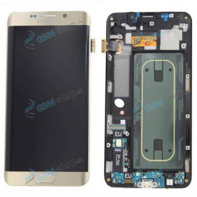 LCD Samsung Galaxy S6 Edge Plus (G928) a dotyk s krytom zlatm Originl
