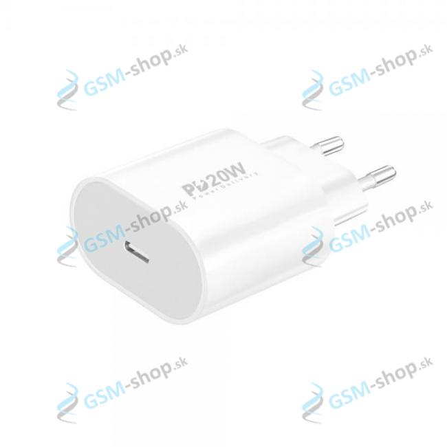 Nabjaka FONENG EU39 QC 3.0 PD 20W USB-C 3A biela