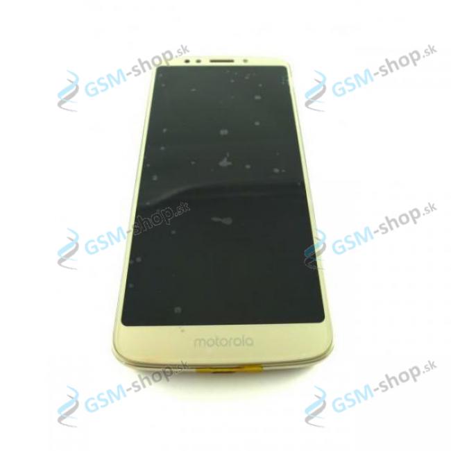 LCD displej Motorola Moto G6 Play (XT1922) a dotyk zlat s krytom Originl
