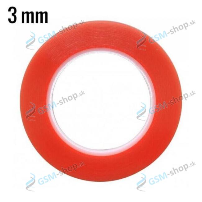 Obojstranná lepiaca páska MAGIC RED 3 mm priehľadná
