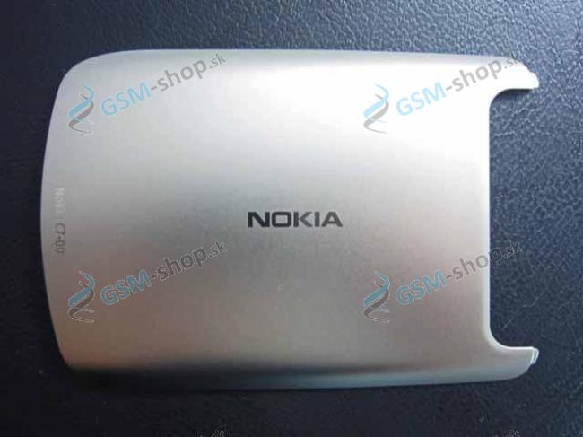 Kryt Nokia C7-00 batrie strieborn Originl
