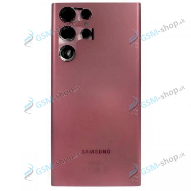 Kryt Samsung Galaxy S22 Ultra (S908) batrie Burgundy Originl