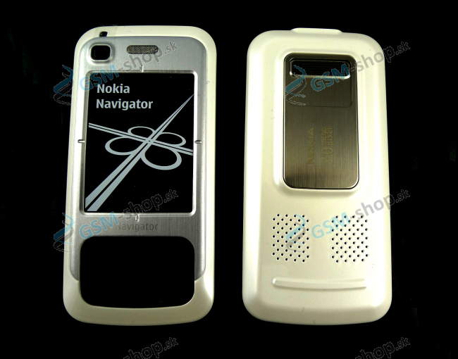 Kryt Nokia 6110 Navigator predn a zadn biely Originl
