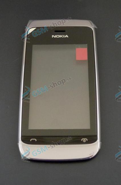 Kryt Nokia Asha 308, 309, 310 predn biely a dotyk Originl
