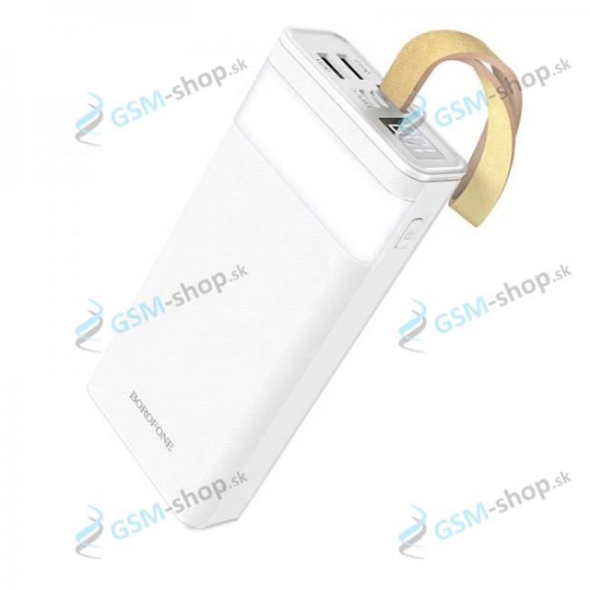 PowerBank BOROFONE BJ18 Coolmy 20000 mAh 2x USB s LED displejom biela