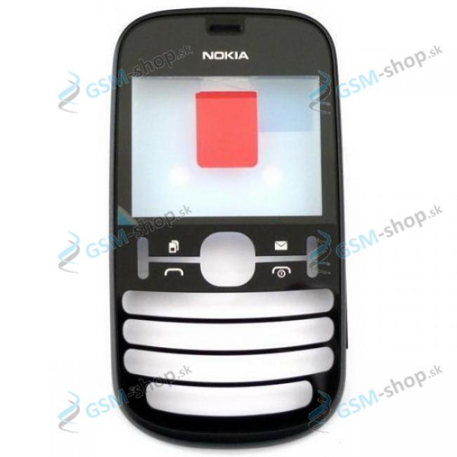 Kryt Nokia Asha 200 predn ierny Originl