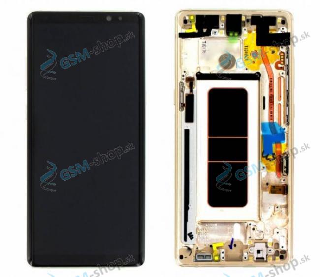 LCD displej Samsung Galaxy Note 8 (N950) a dotyk s krytom zlatm Originl
