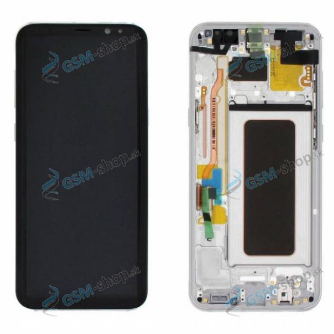 LCD displej Samsung Galaxy S8 Plus (G955) a dotyk s krytom striebornm Originl